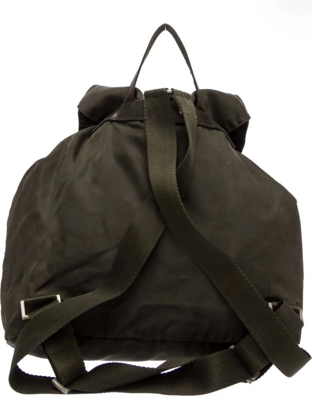 Prada Olive Green Nylon Backpack - Designer Bag